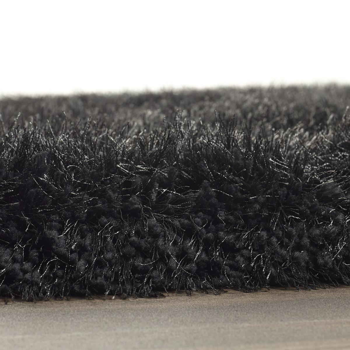 Extravagance Shaggy Modern Plain Rugs in Grey 80x150cm – image 3