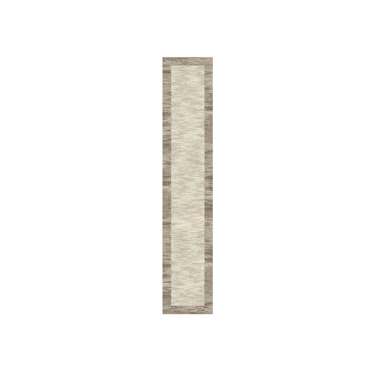 Mehari 23042 6878 Shaggy Bordered Runner Rugs in Beige – image 1
