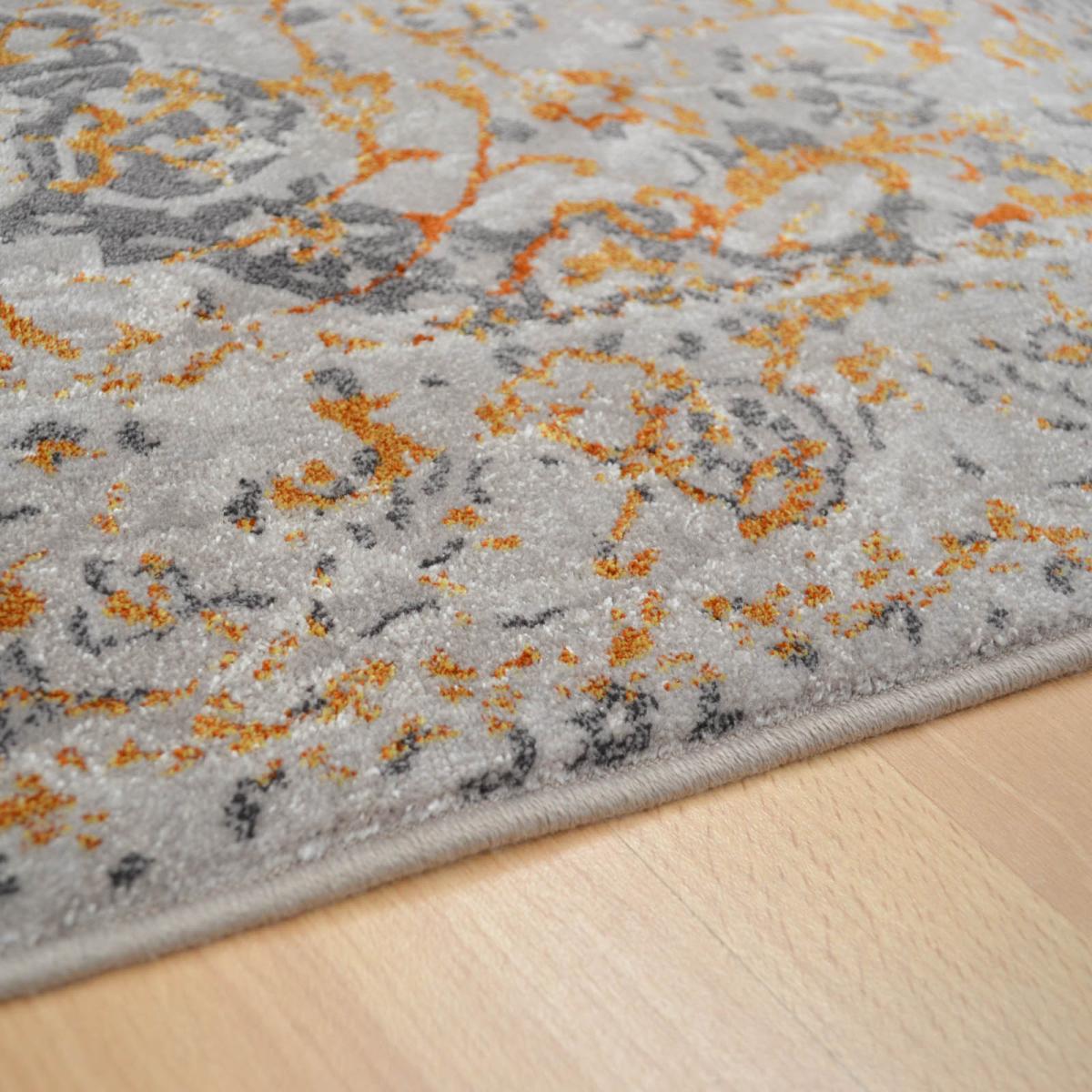 Grandeur Traditional Medallion Rugs in Silver Grey&nbsp;160x230cm – image 3