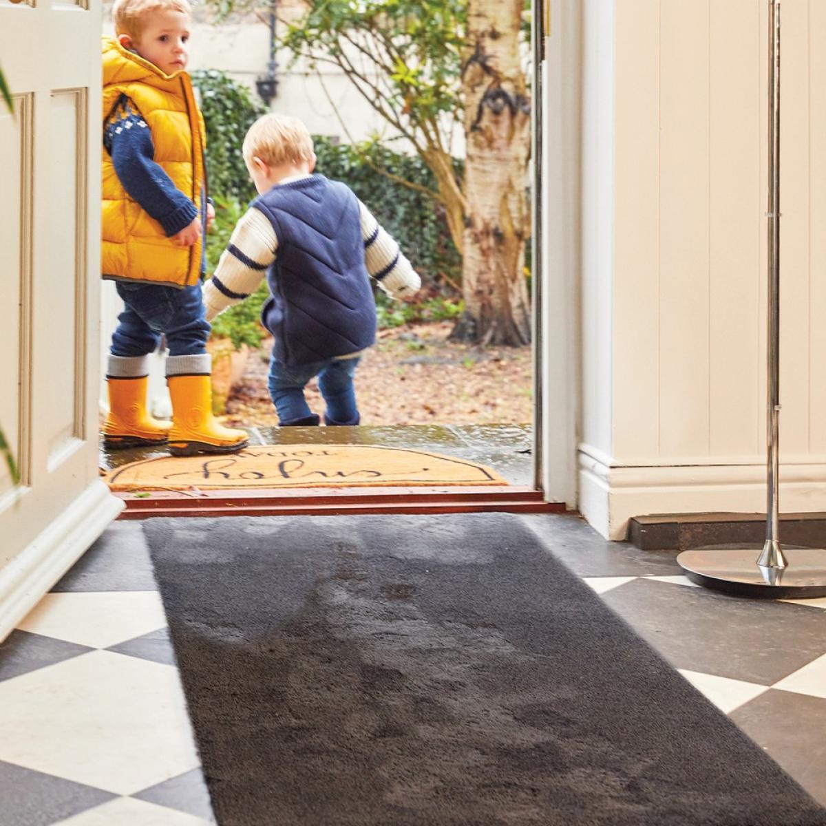 Sense Plain Washable Rug in Charcoal Grey 65x100cm – image 2