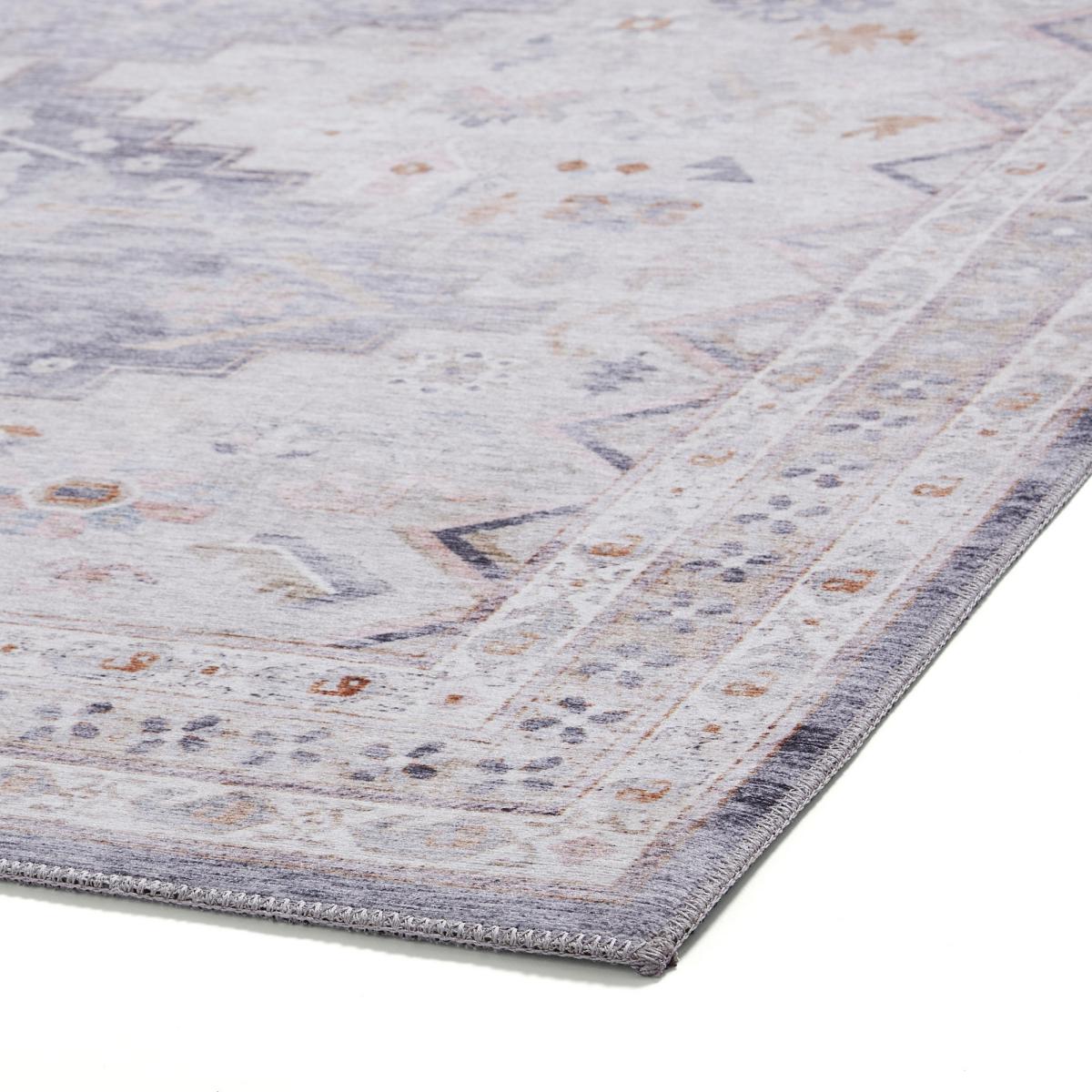 Topaz H1265 Traditional Patterned Grey Beige Rug 120x170cm – image 2