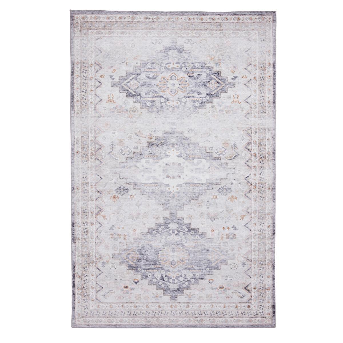 Topaz H1265 Traditional Patterned Grey Beige Rug 120x170cm – image 4