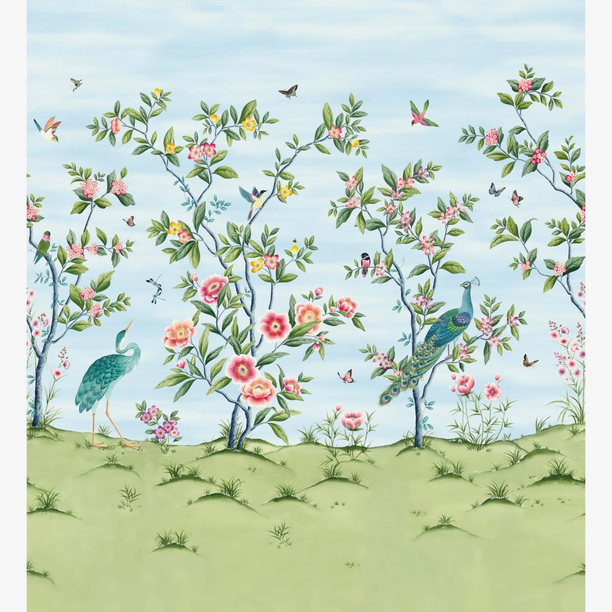 Florence Wallpaper 112889 by Harlequin in Sky Meadow Blossom Roll