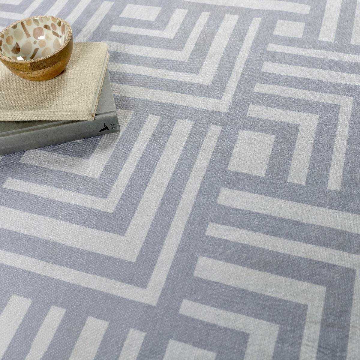 Origins Washable Soho Geometric Rug in Grey&nbsp;160x230cm – image 2