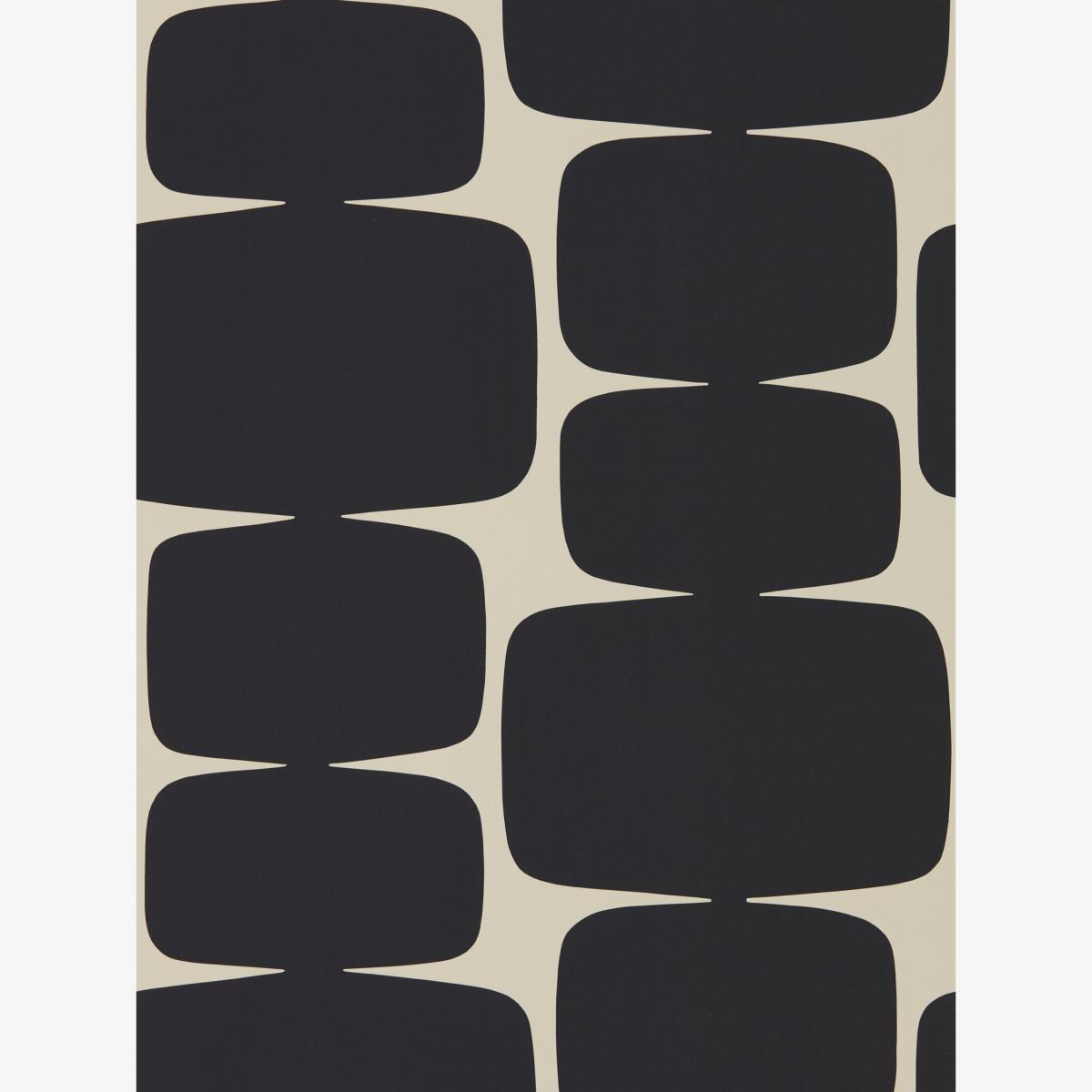 Lohko Wallpaper 111290 by Scion in Liquorice Black Roll