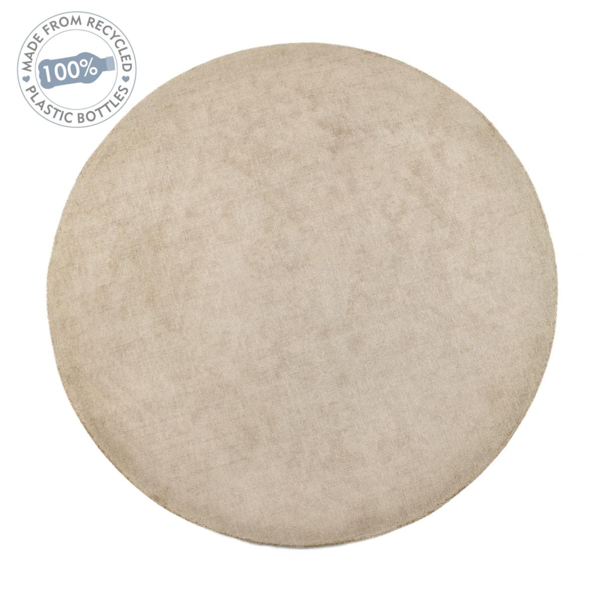 Reef Plain Dye Eco Circle Rugs in Beige – image 2