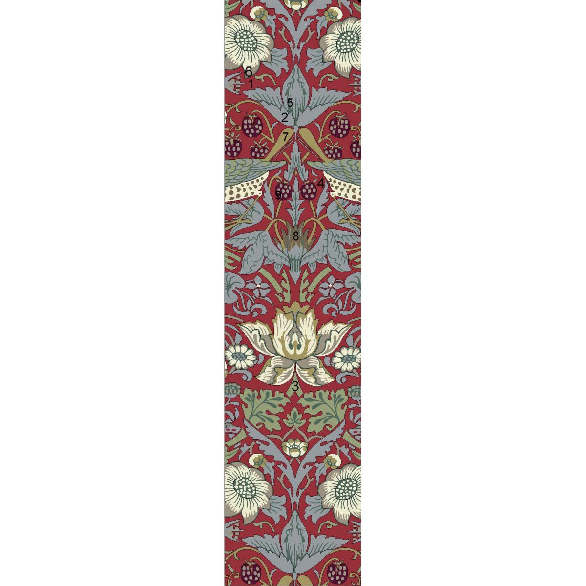 Strawberry Thief 027700 Runner Rugs in Crimson by William Morris 67x230cm – image 3