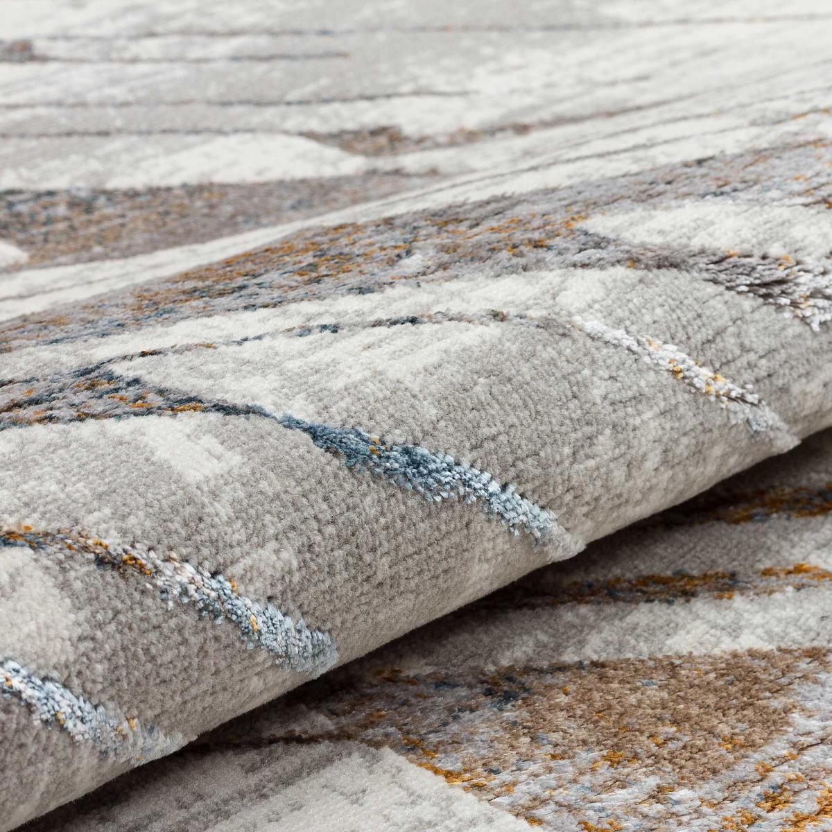 Dalia DAL09 Abstract Rugs in Silver Multicolour&nbsp;160x220cm – image 4