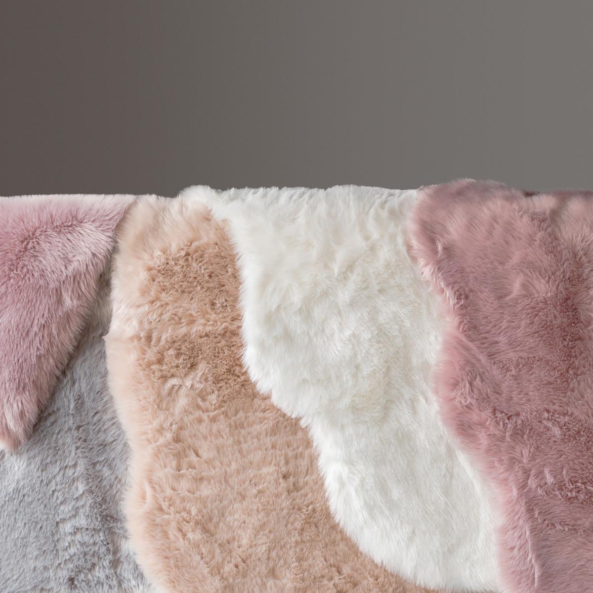 Auckland Luxury Faux Fur Sheepskins in Silver 140x200cm – image 2