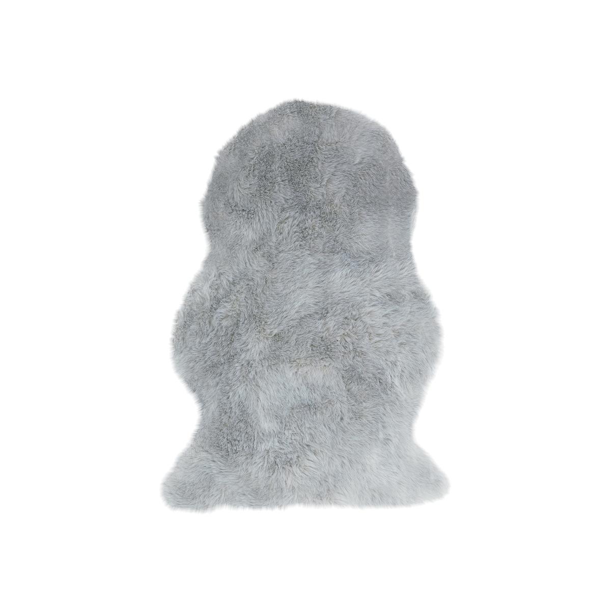 Auckland Luxury Faux Fur Sheepskins in Silver 140x200cm – image 1