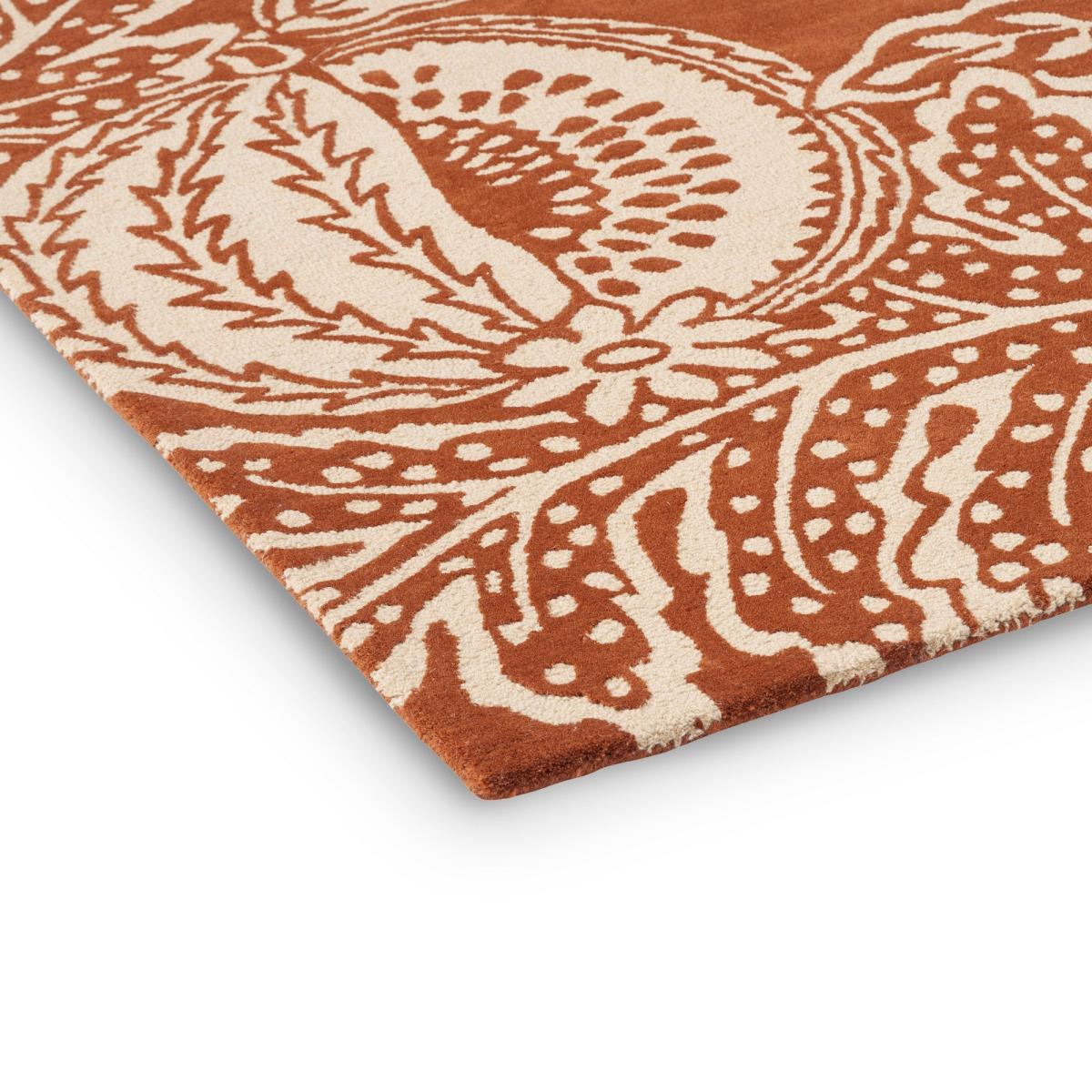 Cantaloupe Fruit Wool Rugs By Sanderson in Burnt Orange – image 2