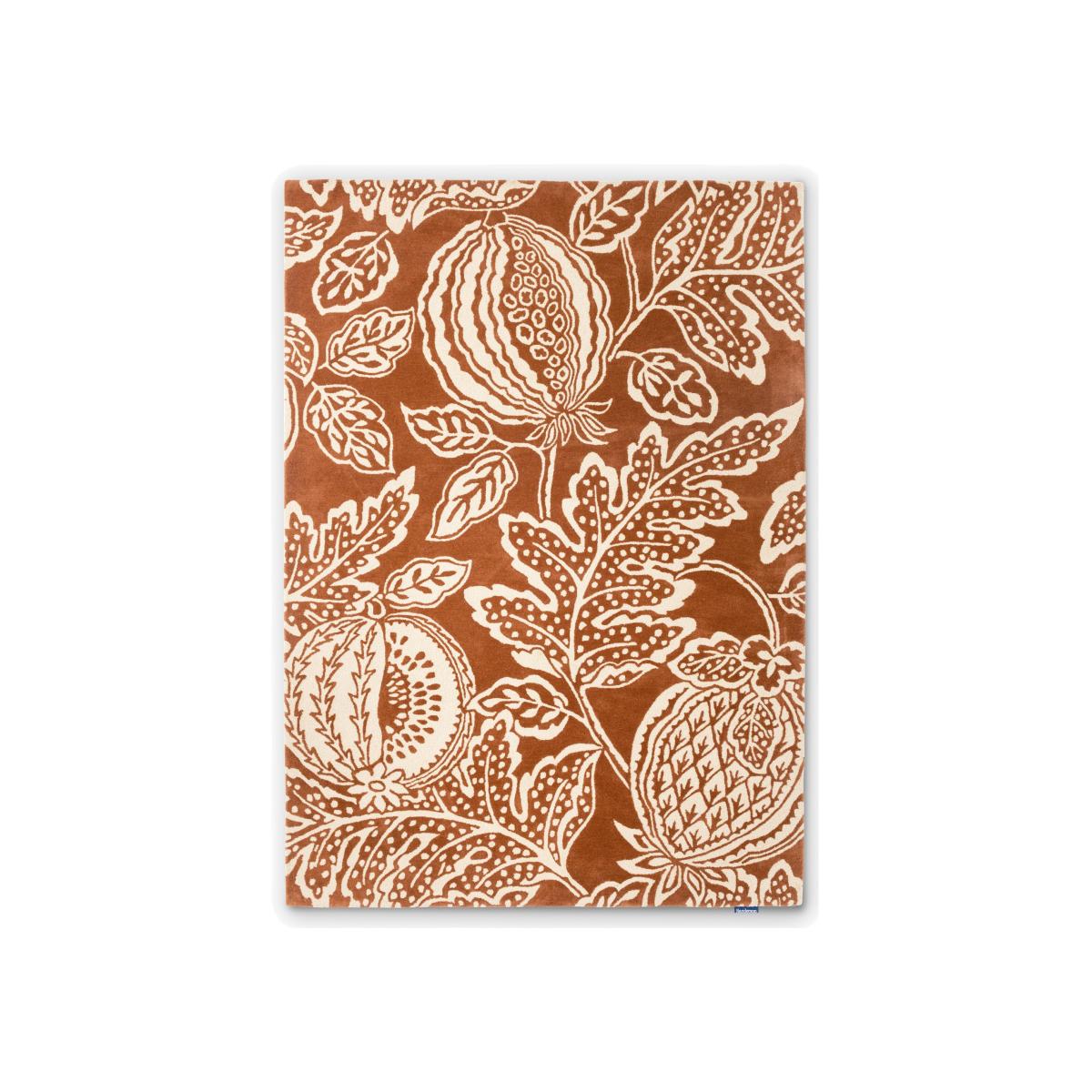 Cantaloupe Fruit Wool Rugs By Sanderson in Burnt Orange – image 1