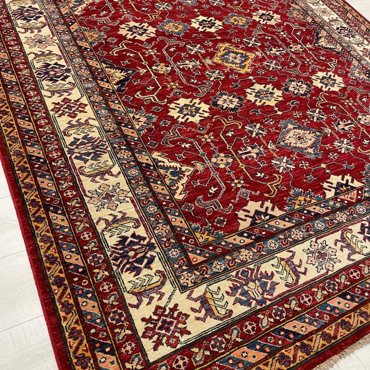 Kazak Supreme Traditional Wool Rugs 46201 in Red Multi 297x215cm – image 3