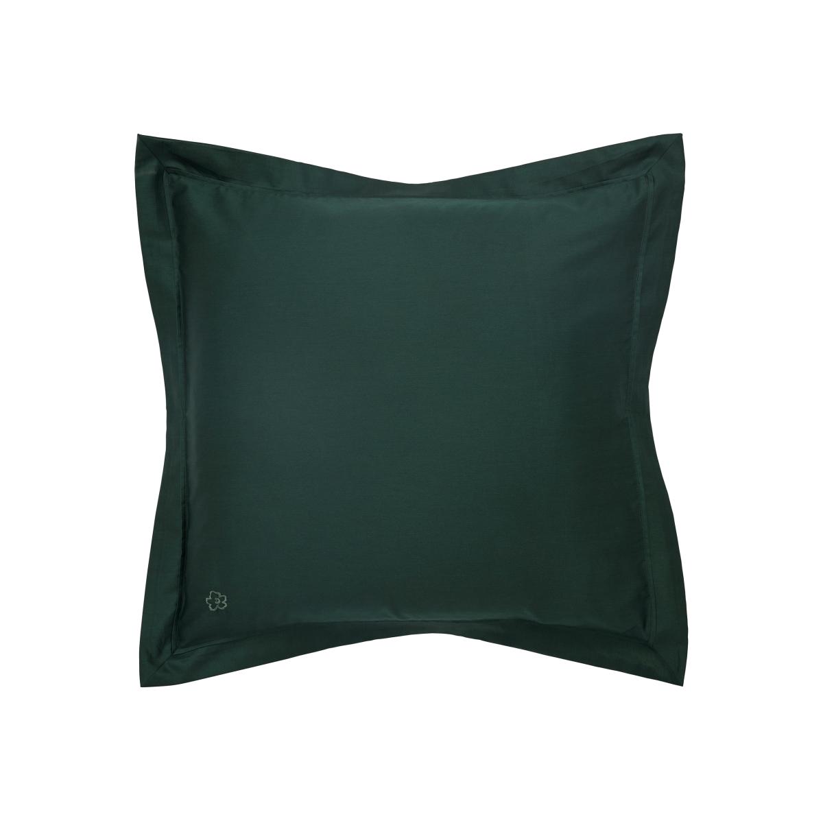 Plain Dye Square Oxford Pillowcase by Ted Baker in Forest Green 65x65cm