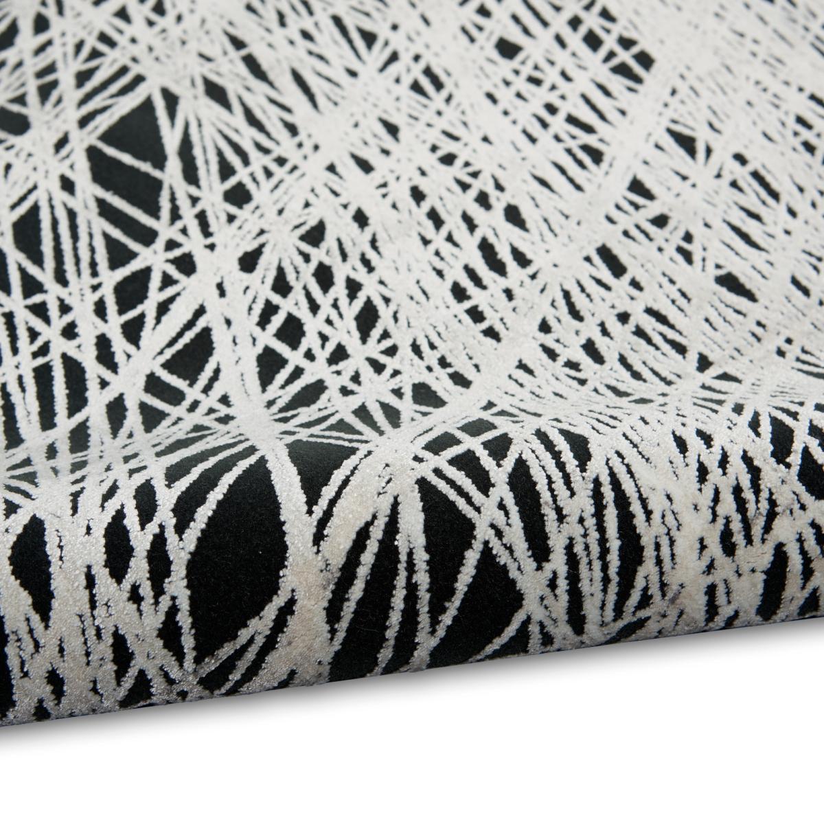 CK50 Calvin Klein Balian Abstract Rugs CK55 in Black Silver274x366cm – image 2
