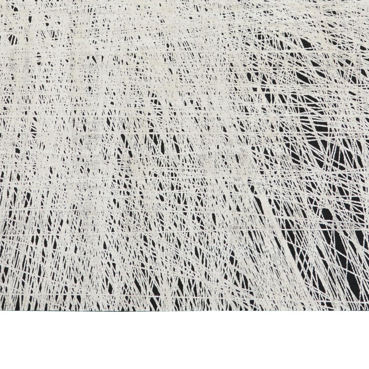 CK50 Calvin Klein Balian Abstract Rugs CK55 in Black Silver274x366cm – image 3