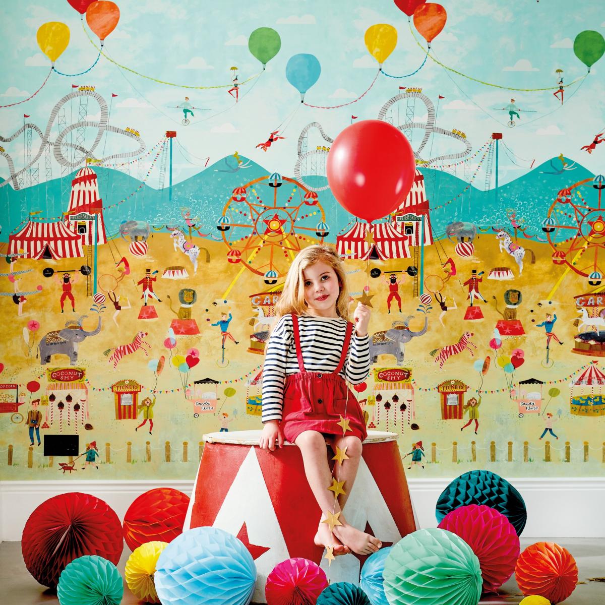 Lifes a Circus Wallpaper Panel 112647 by Harlequin in Carousel Multi&nbsp;Roll – image 2