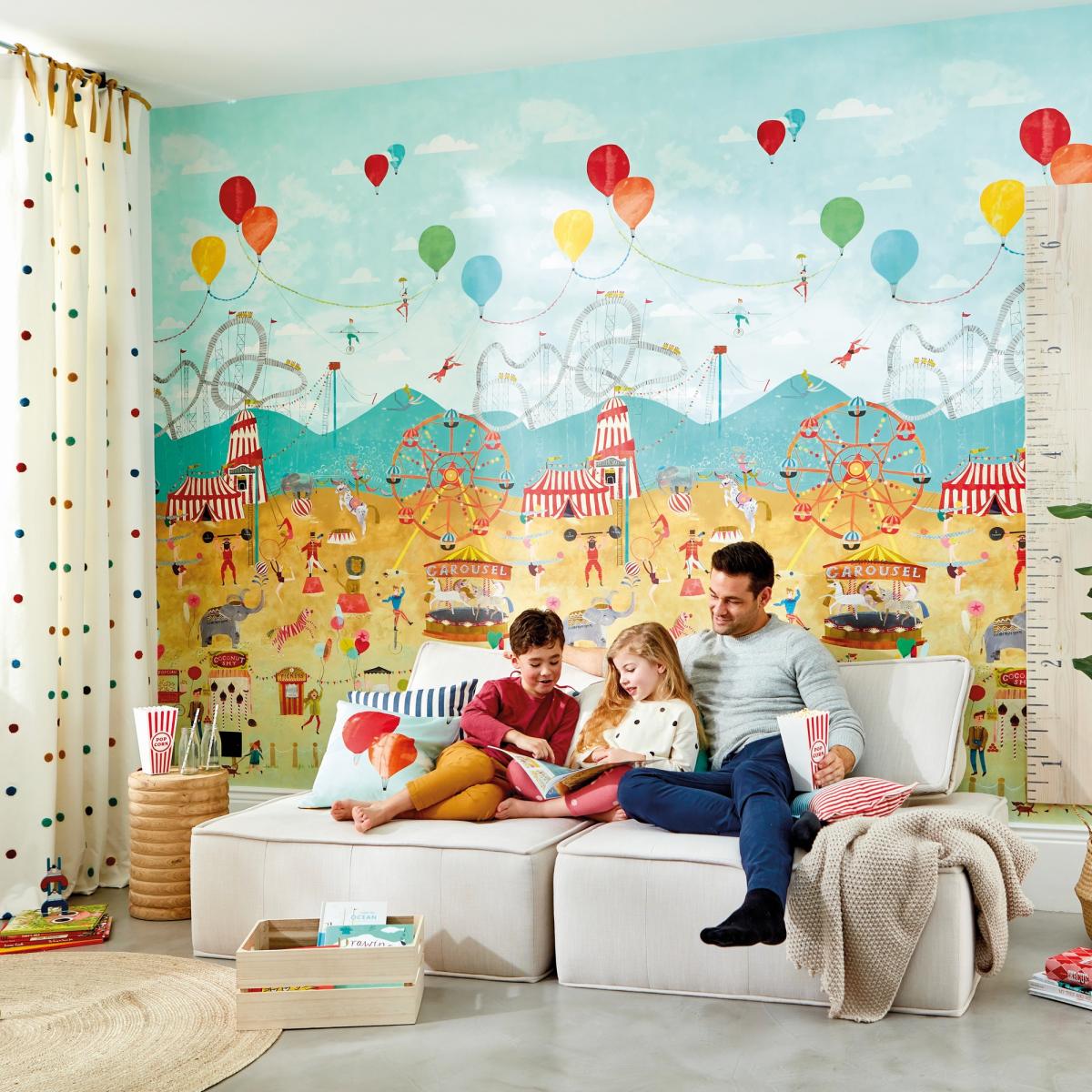 Lifes a Circus Wallpaper Panel 112647 by Harlequin in Carousel Multi&nbsp;Roll – image 3