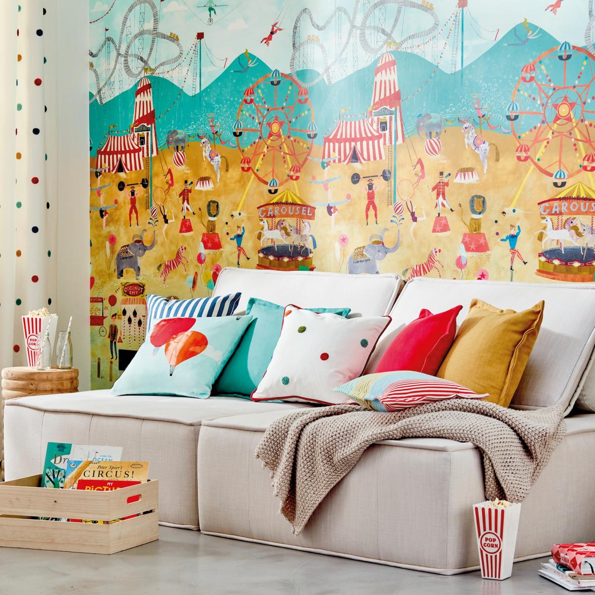 Lifes a Circus Wallpaper Panel 112647 by Harlequin in Carousel Multi&nbsp;Roll – image 4