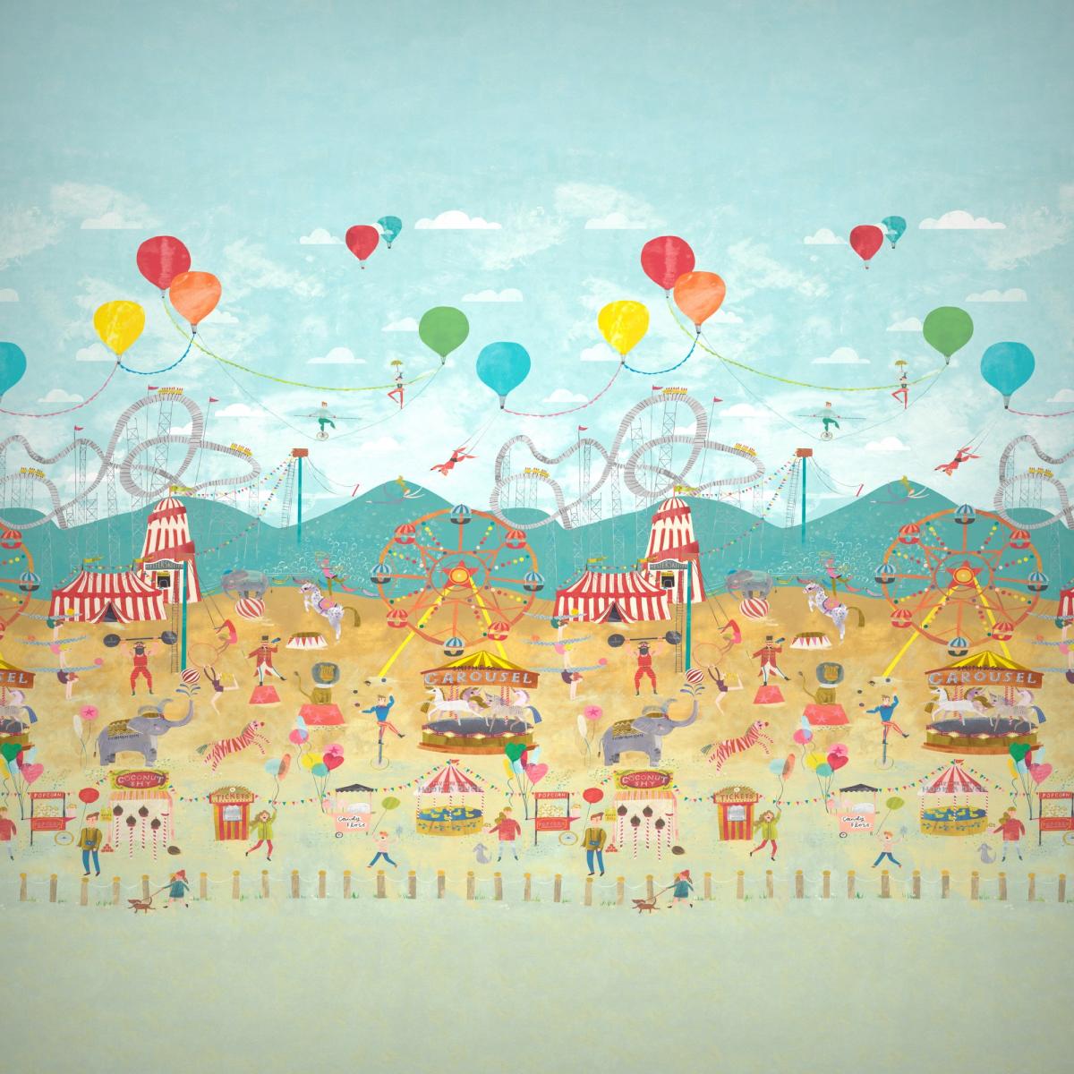 Lifes a Circus Wallpaper Panel 112647 by Harlequin in Carousel Multi&nbsp;Roll – image 5