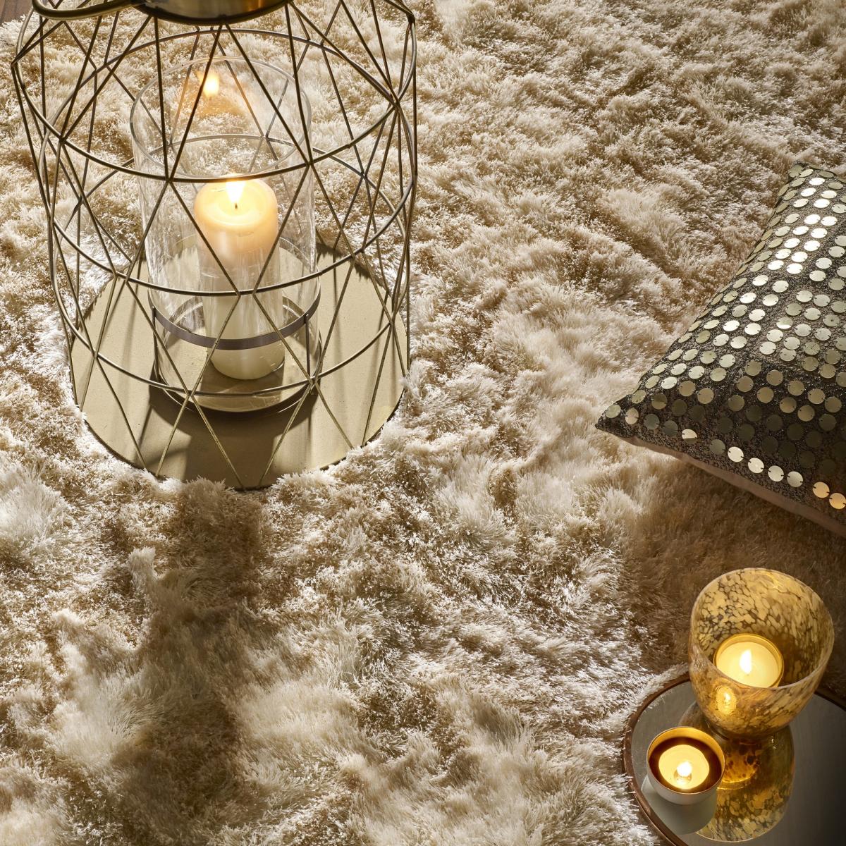 Shimmer Shaggy Lustrous Rugs in Champagne&nbsp;160x230cm – image 4