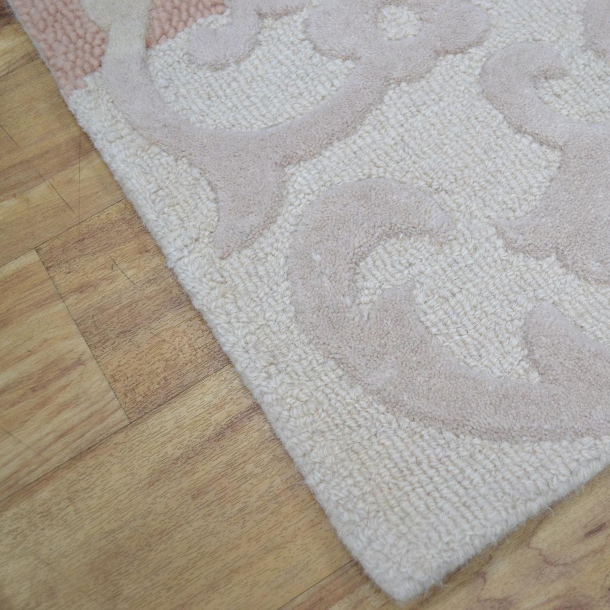 Pure Scroll Rugs in Cream and Blue – image 1