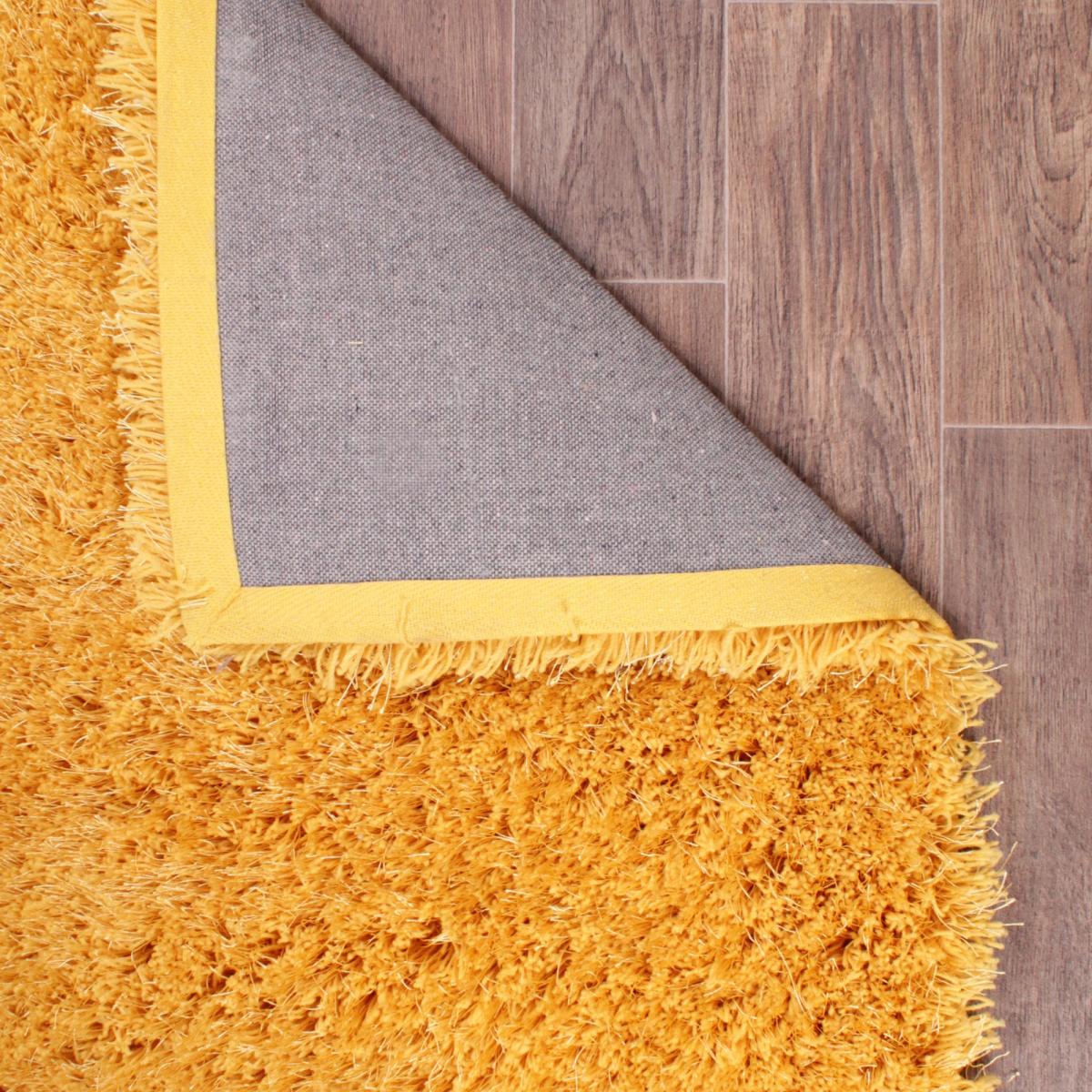 Boston Shaggy Rugs in Ochre Yellow – image 2