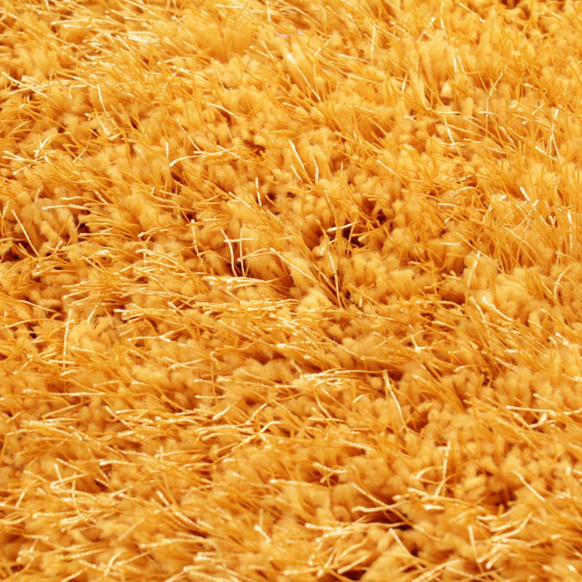 Boston Shaggy Rugs in Ochre Yellow – image 5