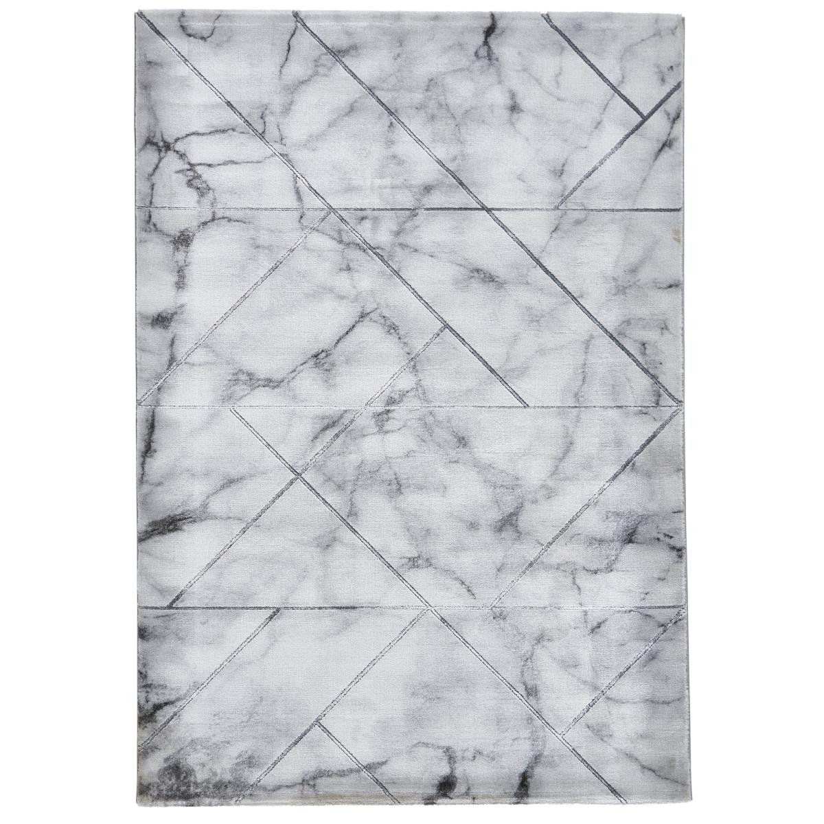 Craft 23299 Marble Effect Rugs in Ivory Silver Grey 160x220cm – image 2
