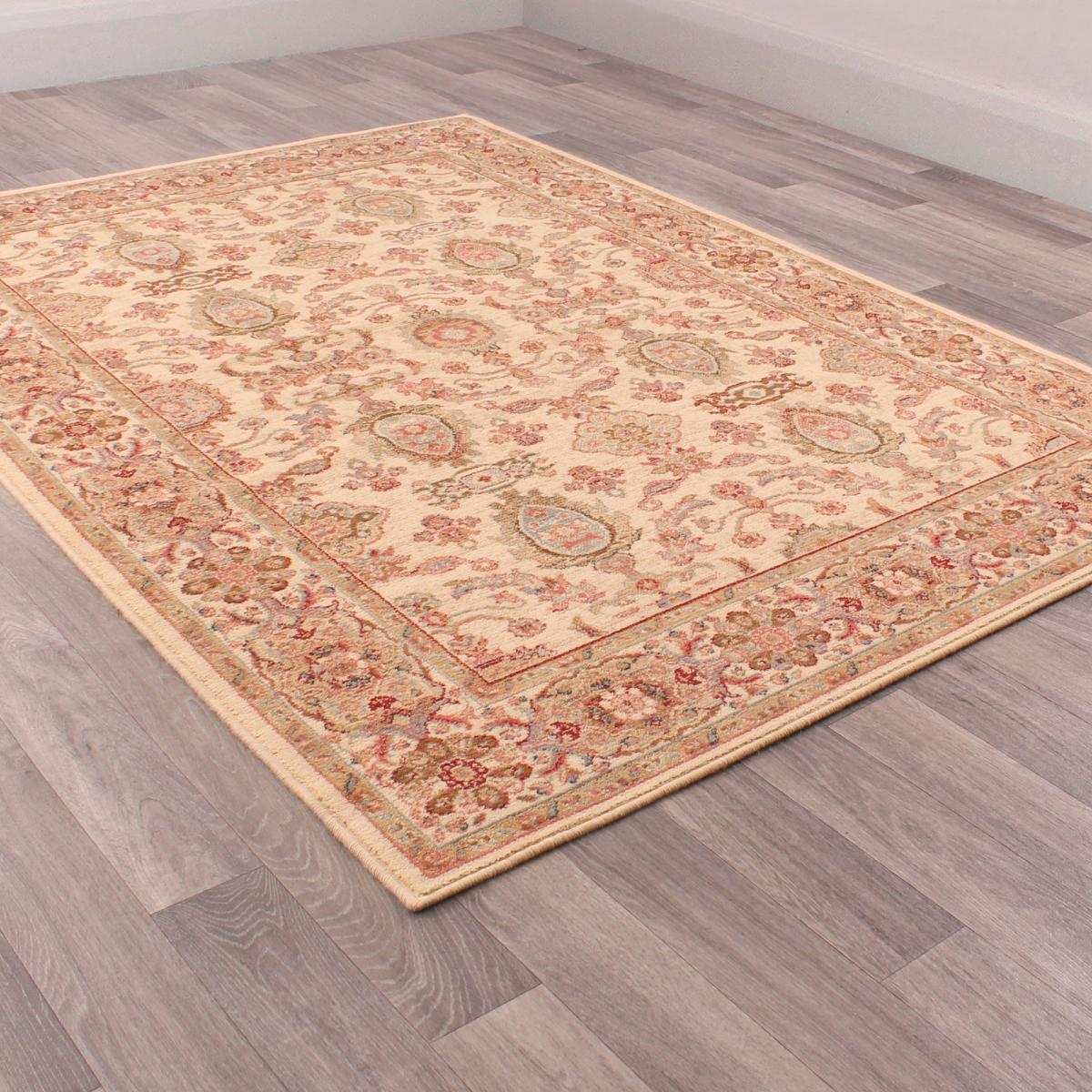 Keshan Supreme Herati Traditional Rugs in Cream 133x190cm – image 2