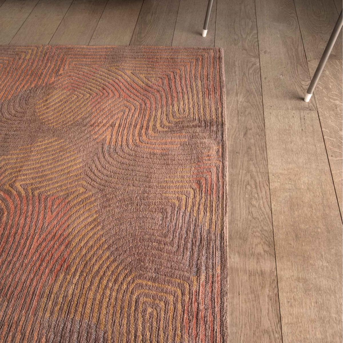 Louis De Poortere Meditation Coral Rug 9230 in Volcano Red 140x200cm – image 2