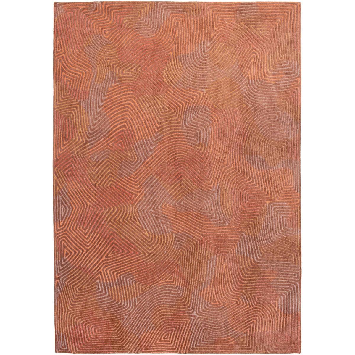 Louis De Poortere Meditation Coral Rug 9230 in Volcano Red 140x200cm – image 5