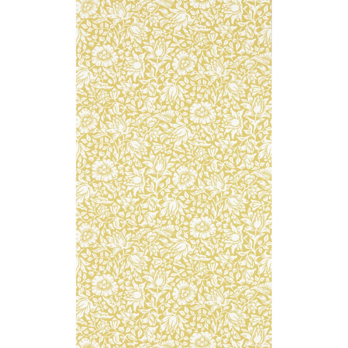 Mallow Wallpaper 217072 by Morris & Co in Weld Yellow Roll – image 1