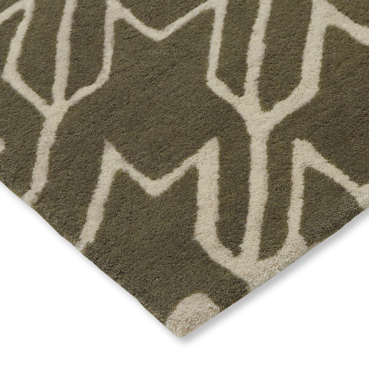 Houndstooth 162804 Wool Rugs by Ted Baker in Grey170x240cm – image 3