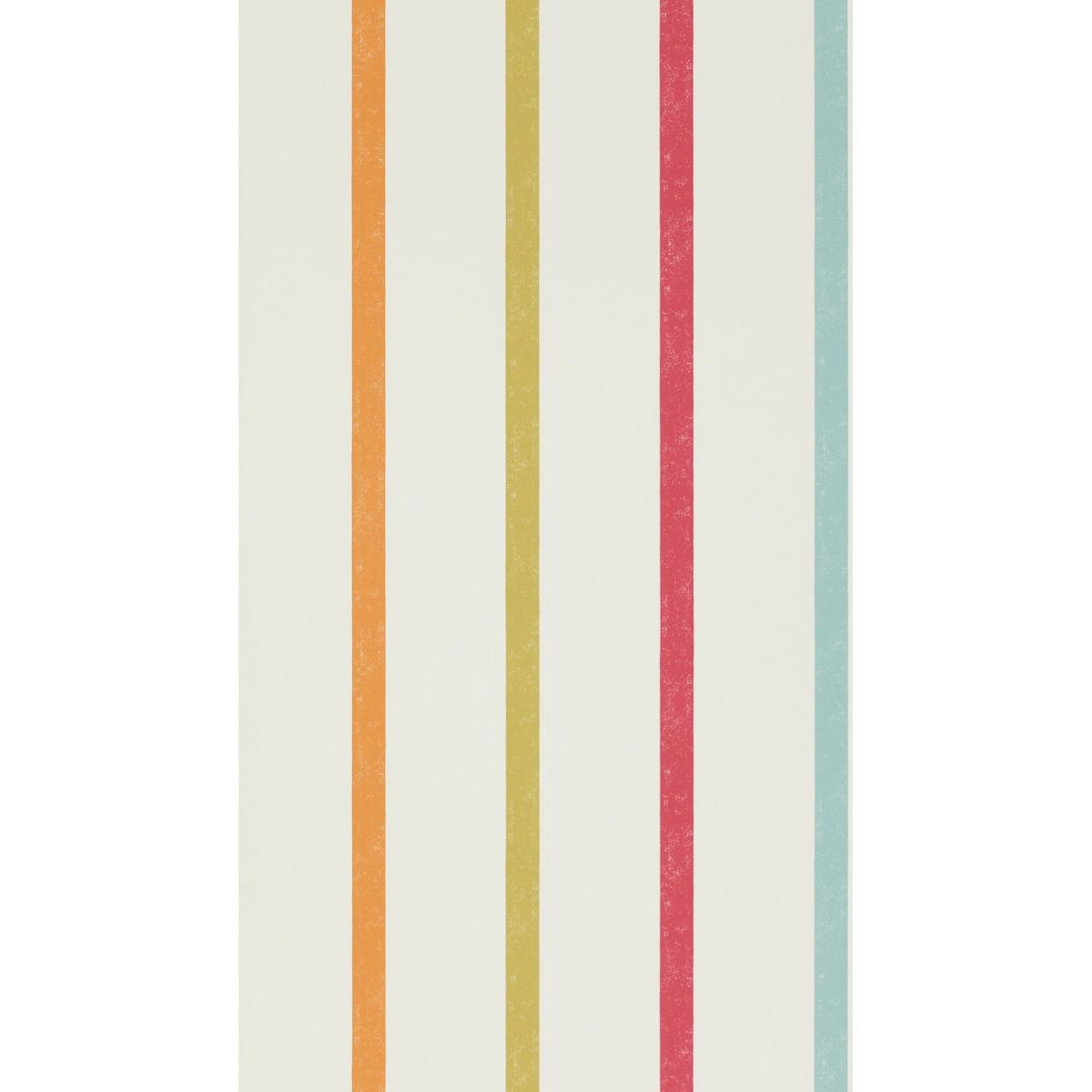Hoppa Stripe Wallpaper 111113 by Scion in Poppy Tangerine Sulphur Roll – image 2
