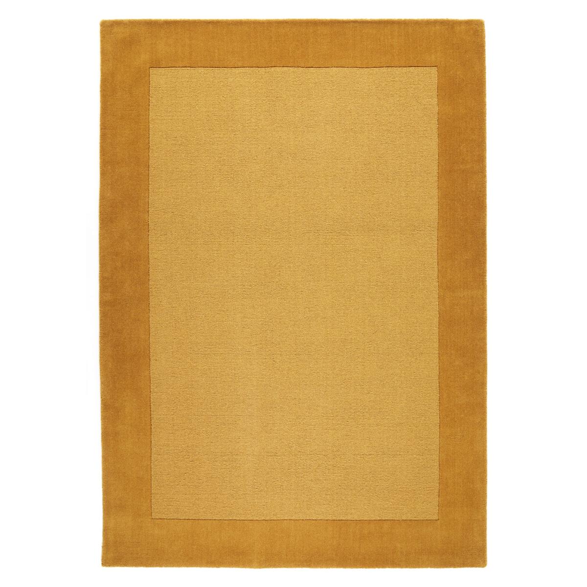 Colours Bordered Wool Rug in Mustard Yellow120x170cm – image 5