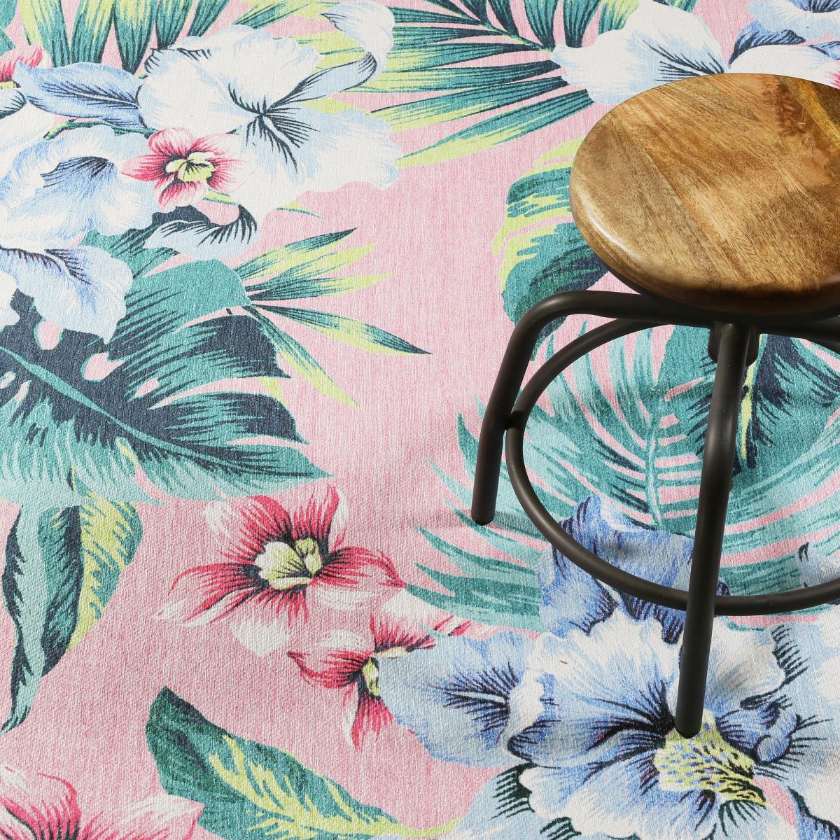 Tropical Orchid Floral Rugs 38605 01 by Accessorize in Pink 160x230cm – image 3