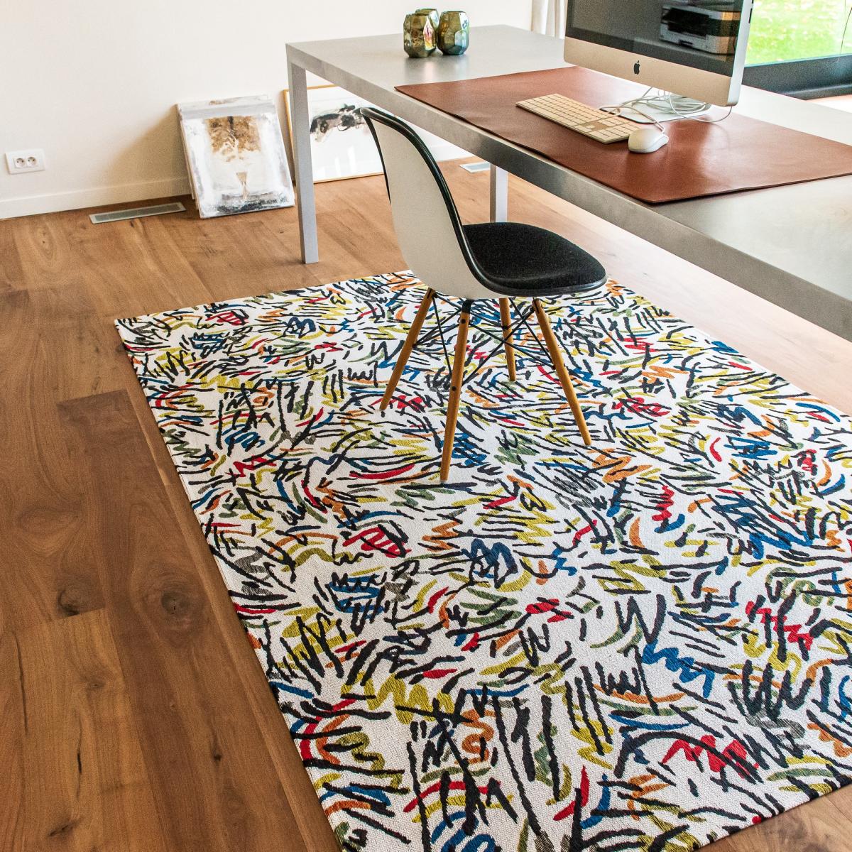 Louis De Poortere Designer Graffito Rugs in 9144 Street Graph – image 1