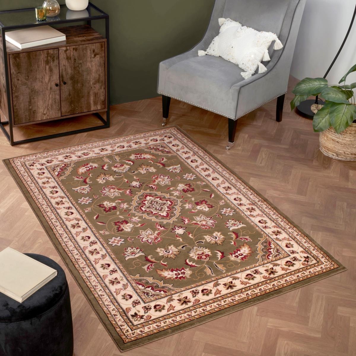 Sherborne Traditional Bordered Rugs in Green200x290cm – image 2