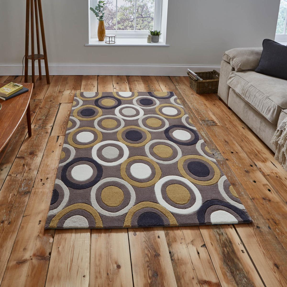 Hong Kong Rugs HK9646 in Light Brown Yellow150x230cm – image 2