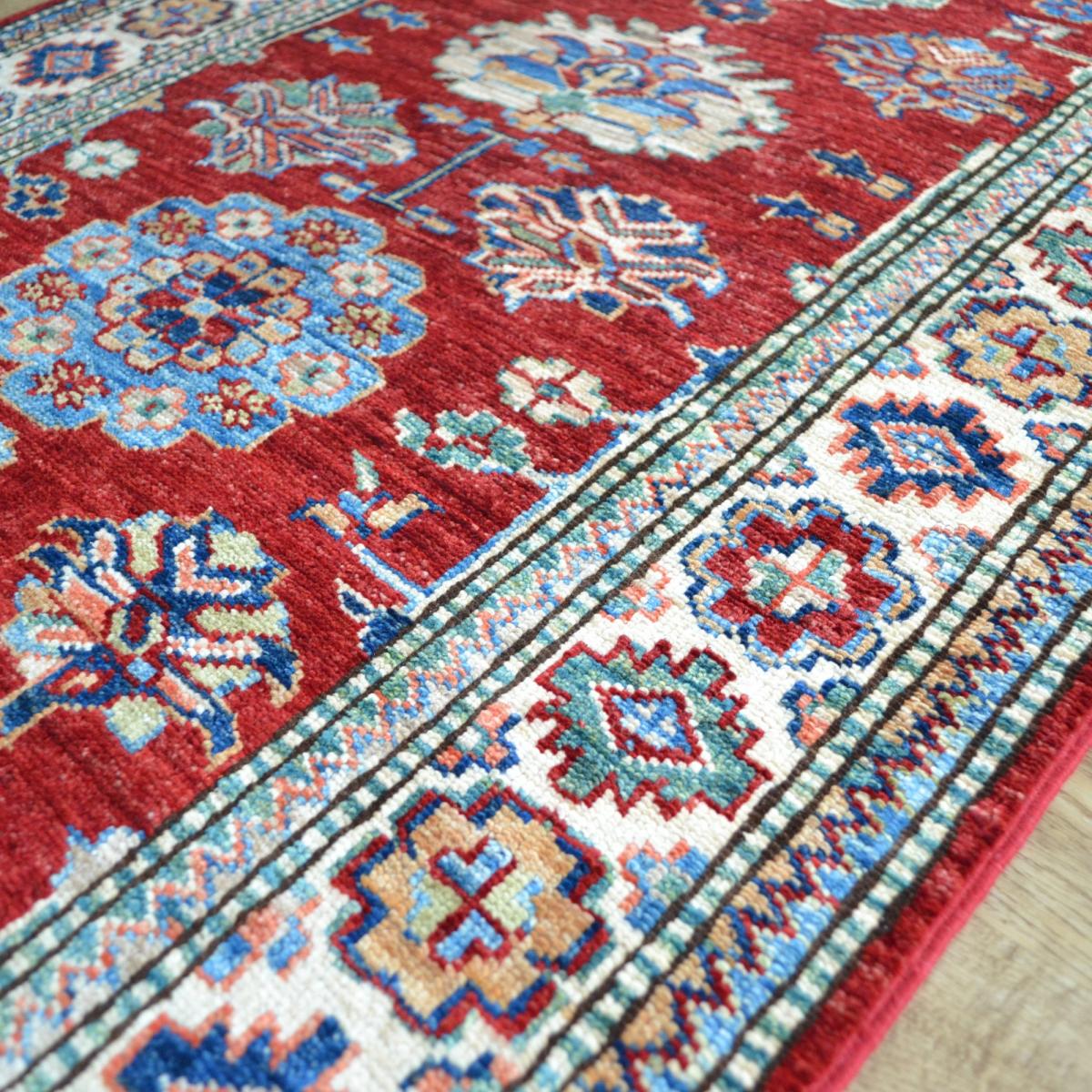 Supreme Kazak 48589 Traditional Wool Runner Rugs in Red76x278cm – image 4