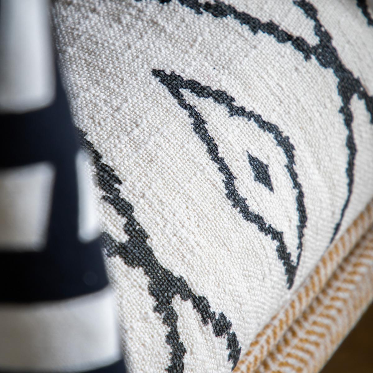 Abstract Cotton Sherpa Boho Throw in Natural 130x170cm – image 3