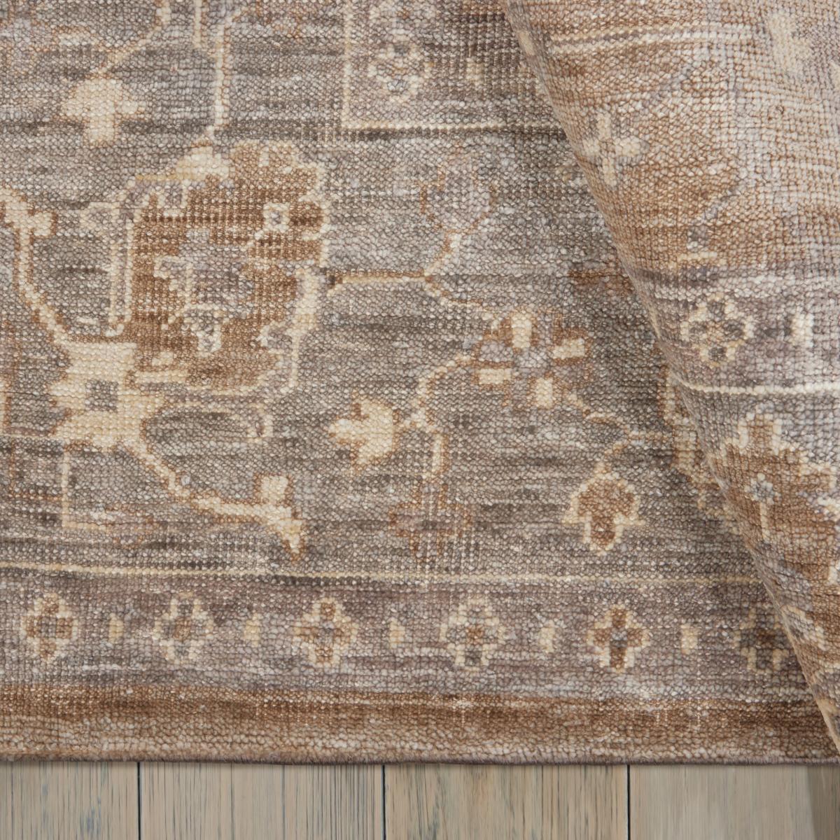 Aldora ALD07 Traditional Bordered Rugs in Pewter by Nourison 69x91cm – image 4