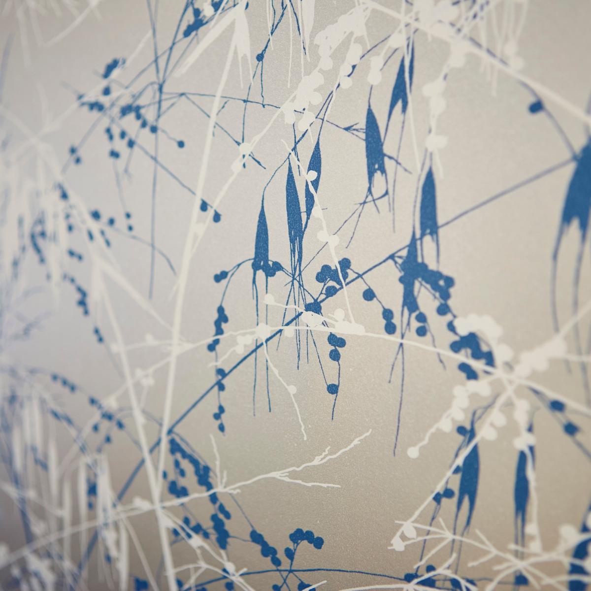 Meadow Grass Wallpaper 111408 by Harlequin in Gilver Blue Roll – image 2
