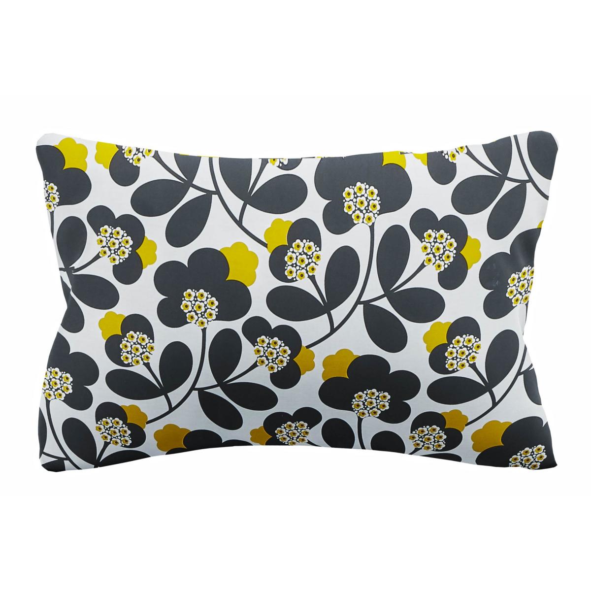 Japonica Flower Bedding Duvet Cover and Pillowcase by Orla Kiely in Dandelion Graphite 135x200cm – image 3