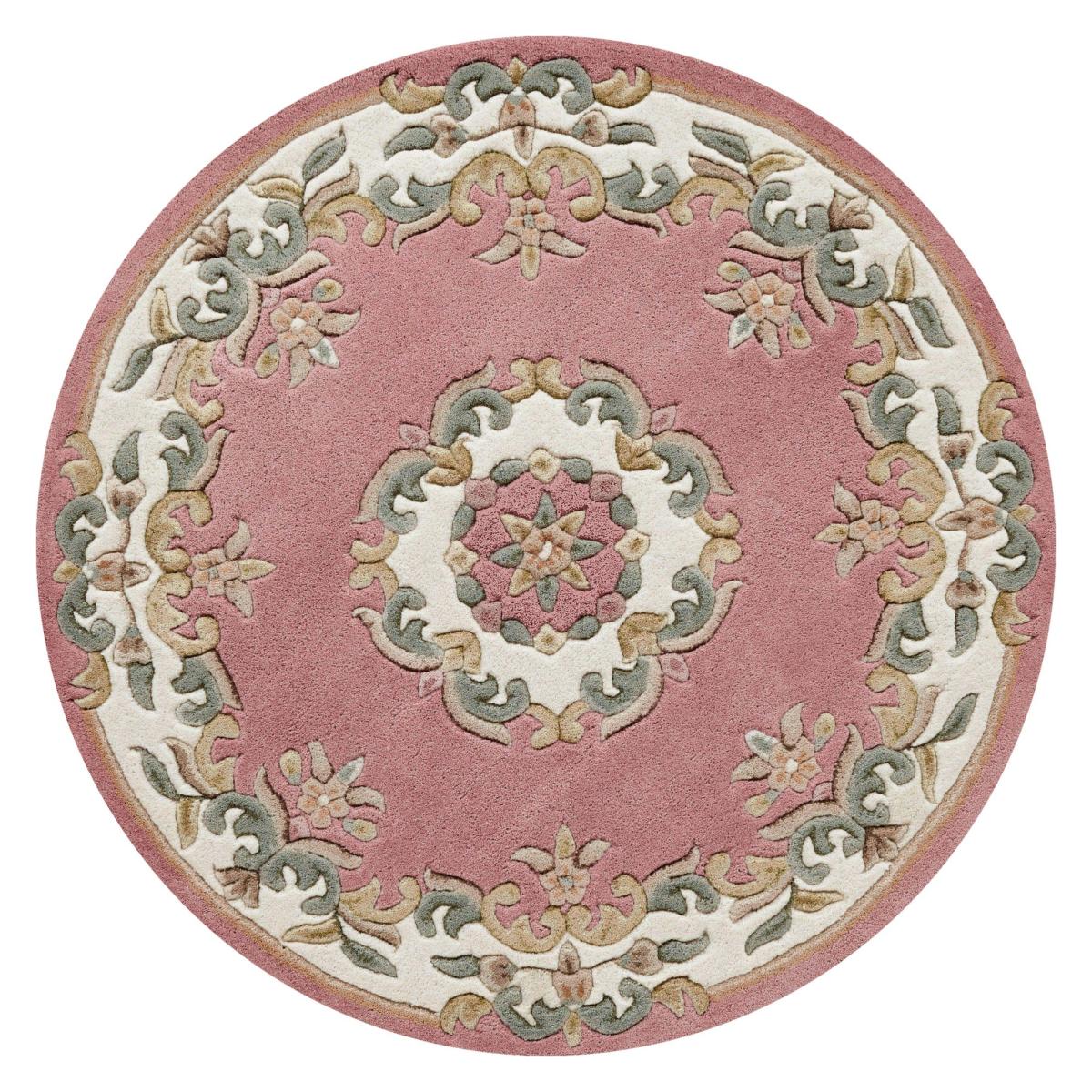 Royal Aubusson Circular rugs in Rose&nbsp;120x120cm – image 2