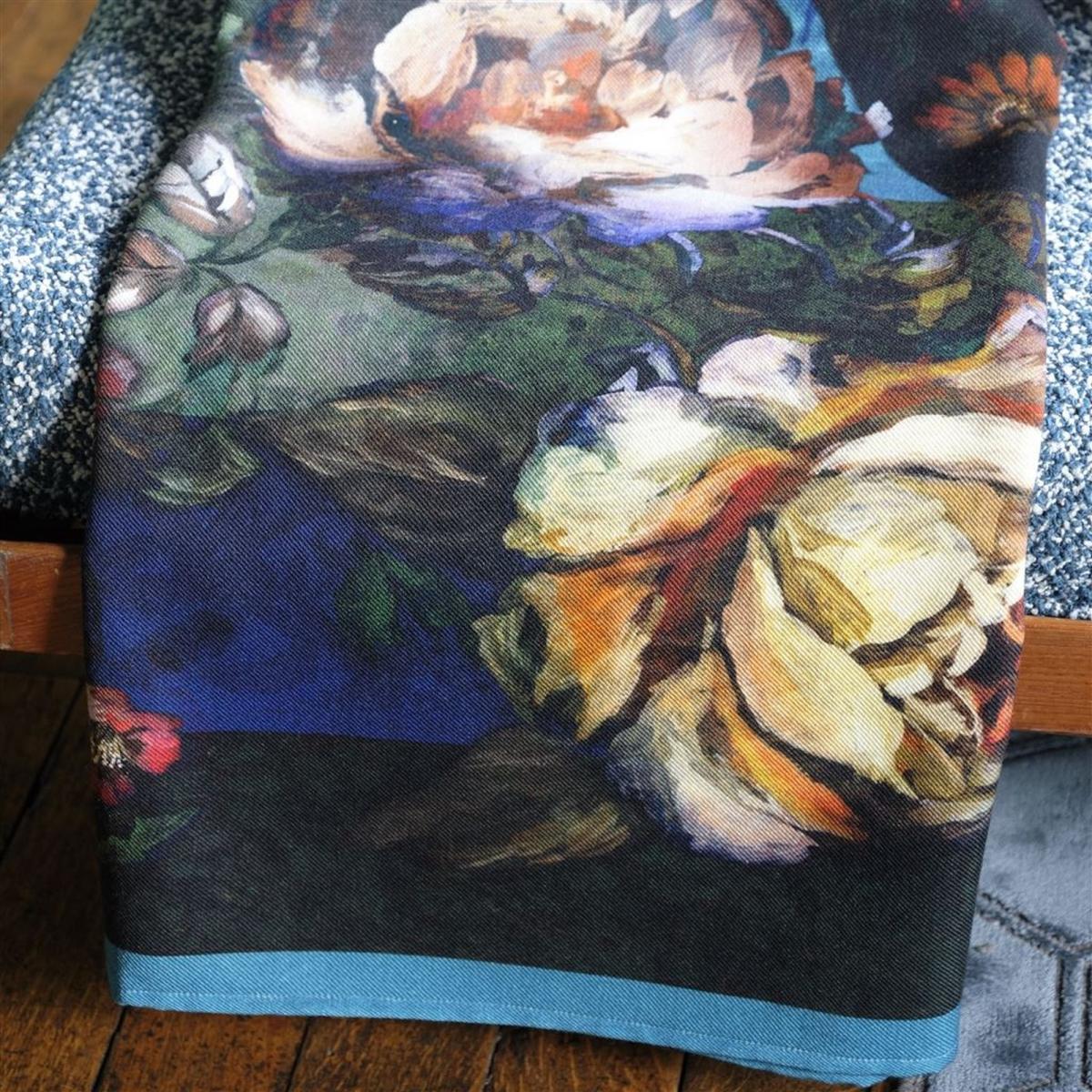 Minakari Cobalt Wool Throw 130x180cm – image 2