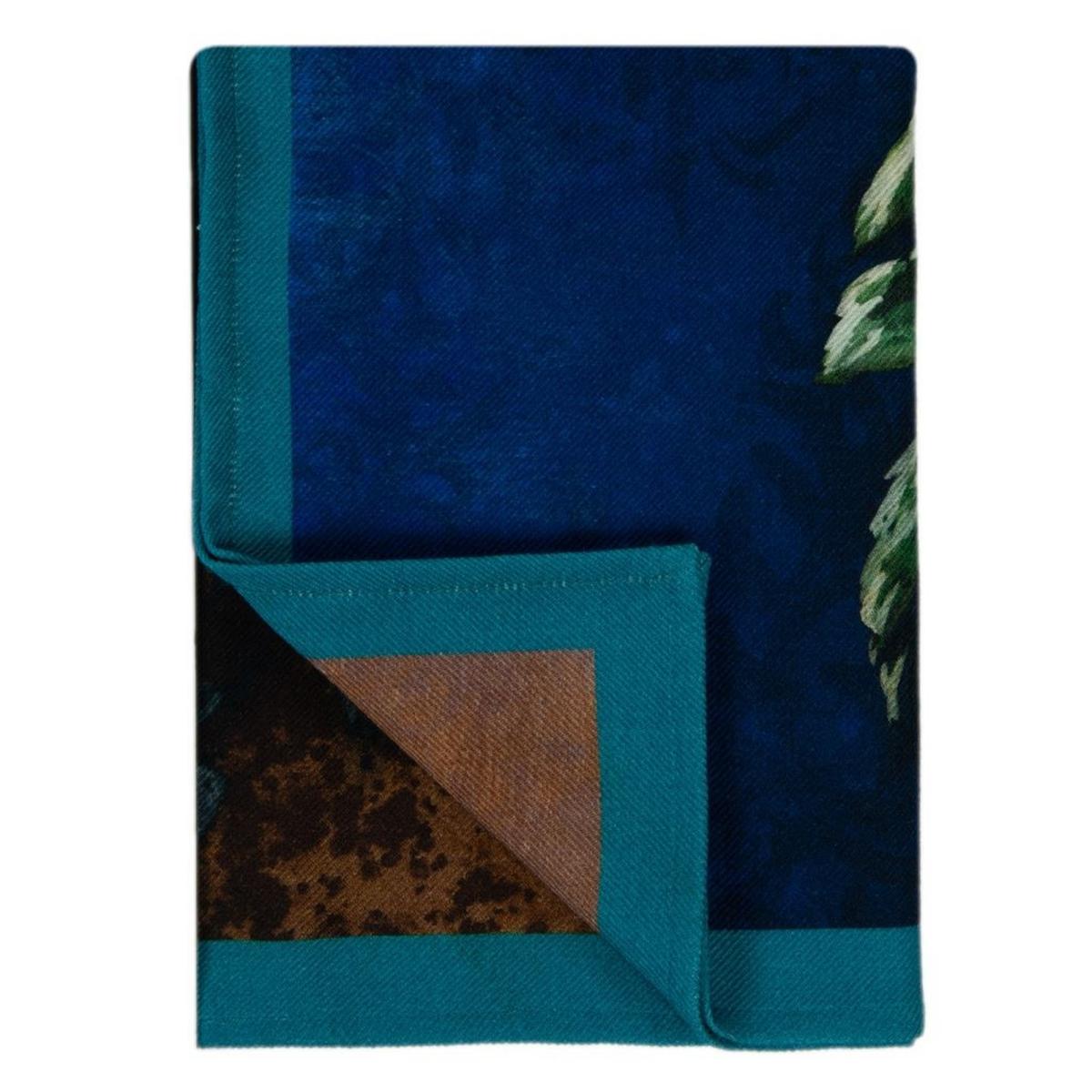 Minakari Cobalt Wool Throw 130x180cm – image 5