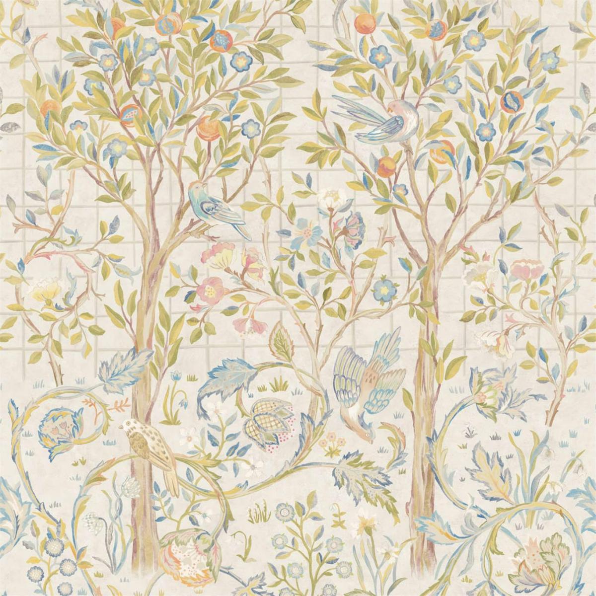 Melsetter 3M Stocked Wallpaper 216707 by Morris & Co in Ivory Sage Roll
