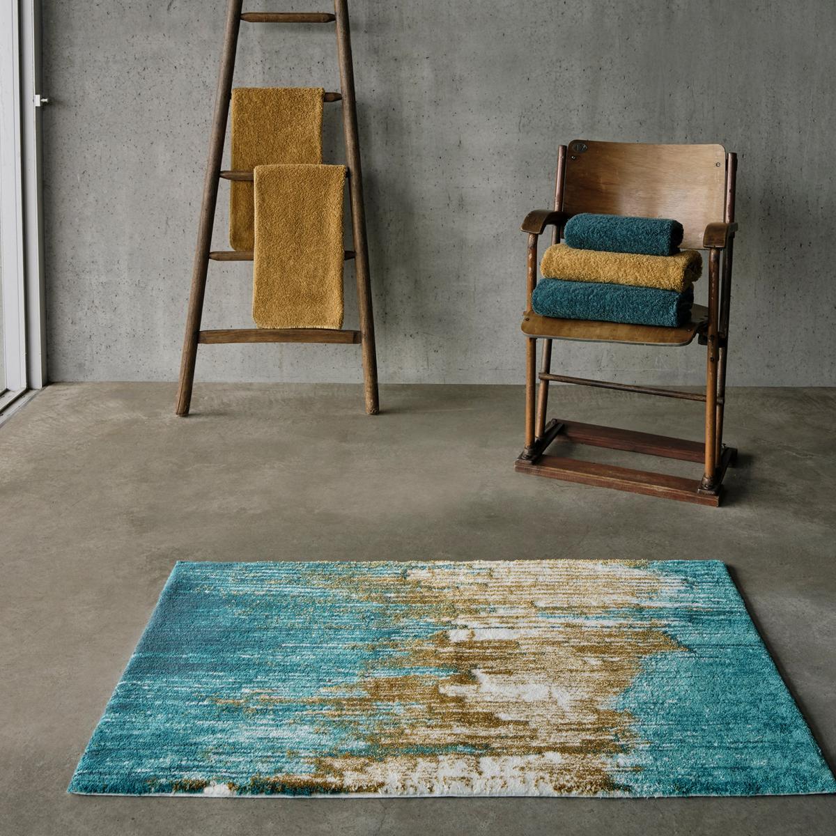 Li 800 Abstract Bath Mat in Gold by Designer Abyss & Habidecor 70x120cm – image 2